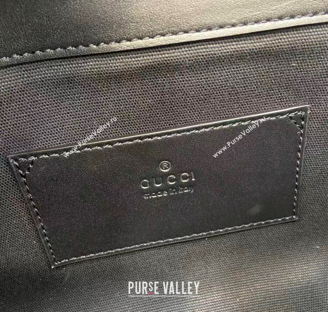 Gucci Padlock GG Leather small top handle bag Black 2025 838999 (XLU-250930042)