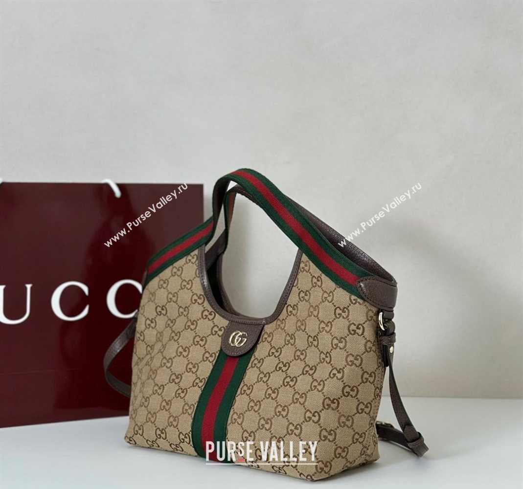 Gucci Giglio Small Tote Bag in GG Canvas 860845 Beige/Brown 2025 (DLH-251124076)