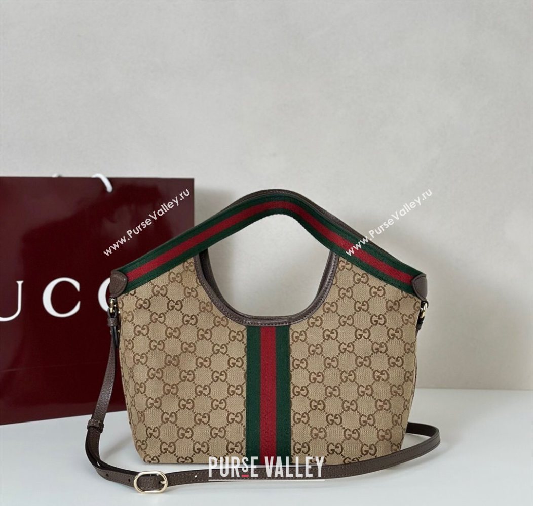Gucci Giglio Small Tote Bag in GG Canvas 860845 Beige/Brown 2025 (DLH-250930036)