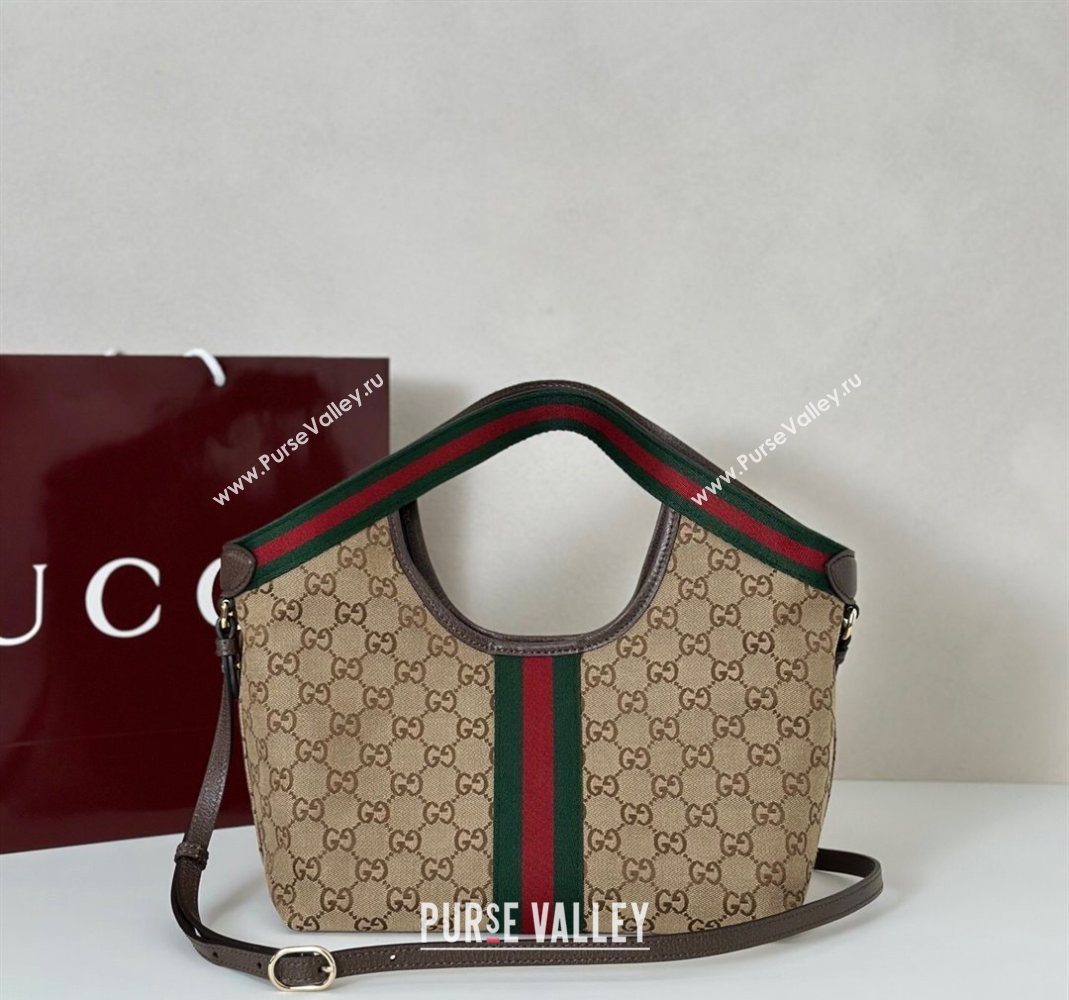 Gucci Giglio Small Tote Bag in GG Canvas 860845 Beige/Brown 2025 (DLH-251124076)