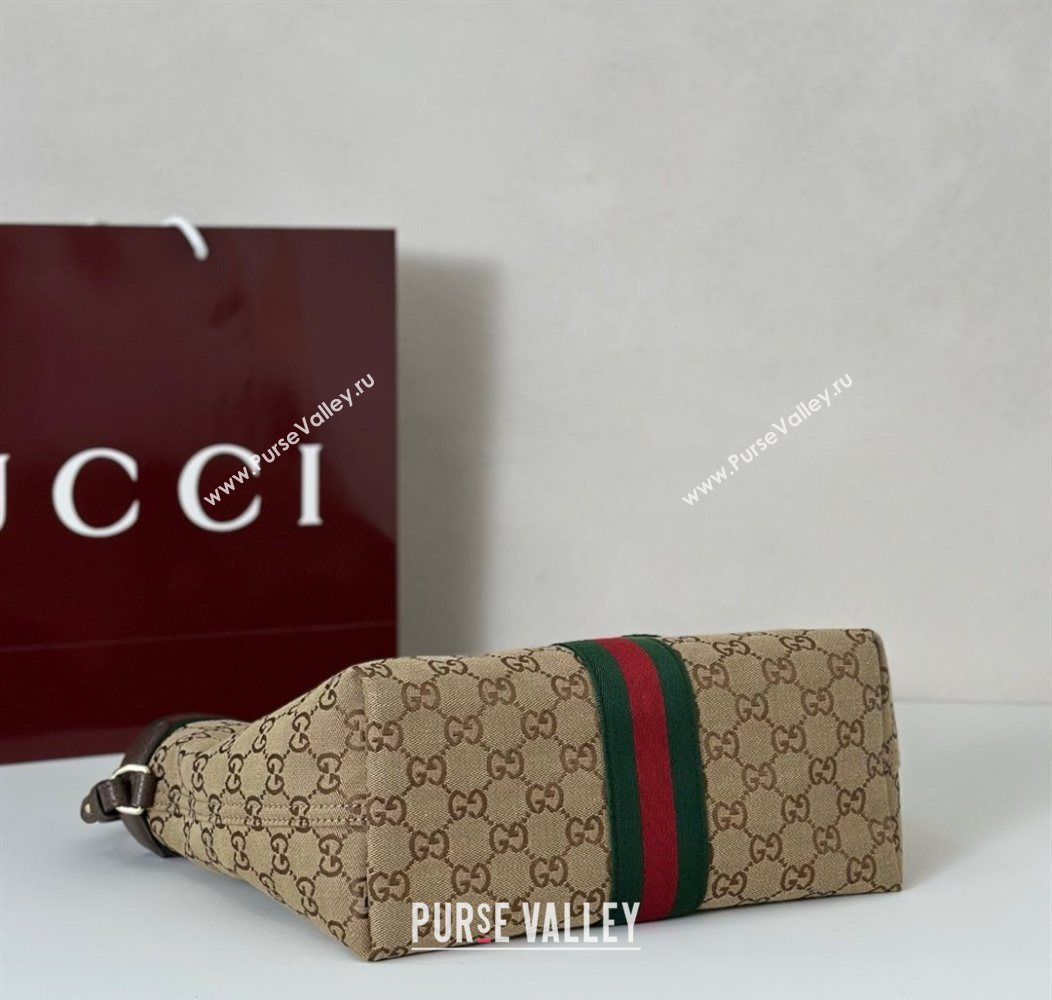 Gucci Giglio Small Tote Bag in GG Canvas 860845 Beige/Brown 2025 (DLH-250930036)