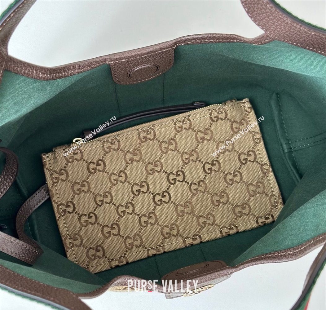 Gucci Giglio Small Tote Bag in GG Canvas 860845 Beige/Brown 2025 (DLH-250930036)