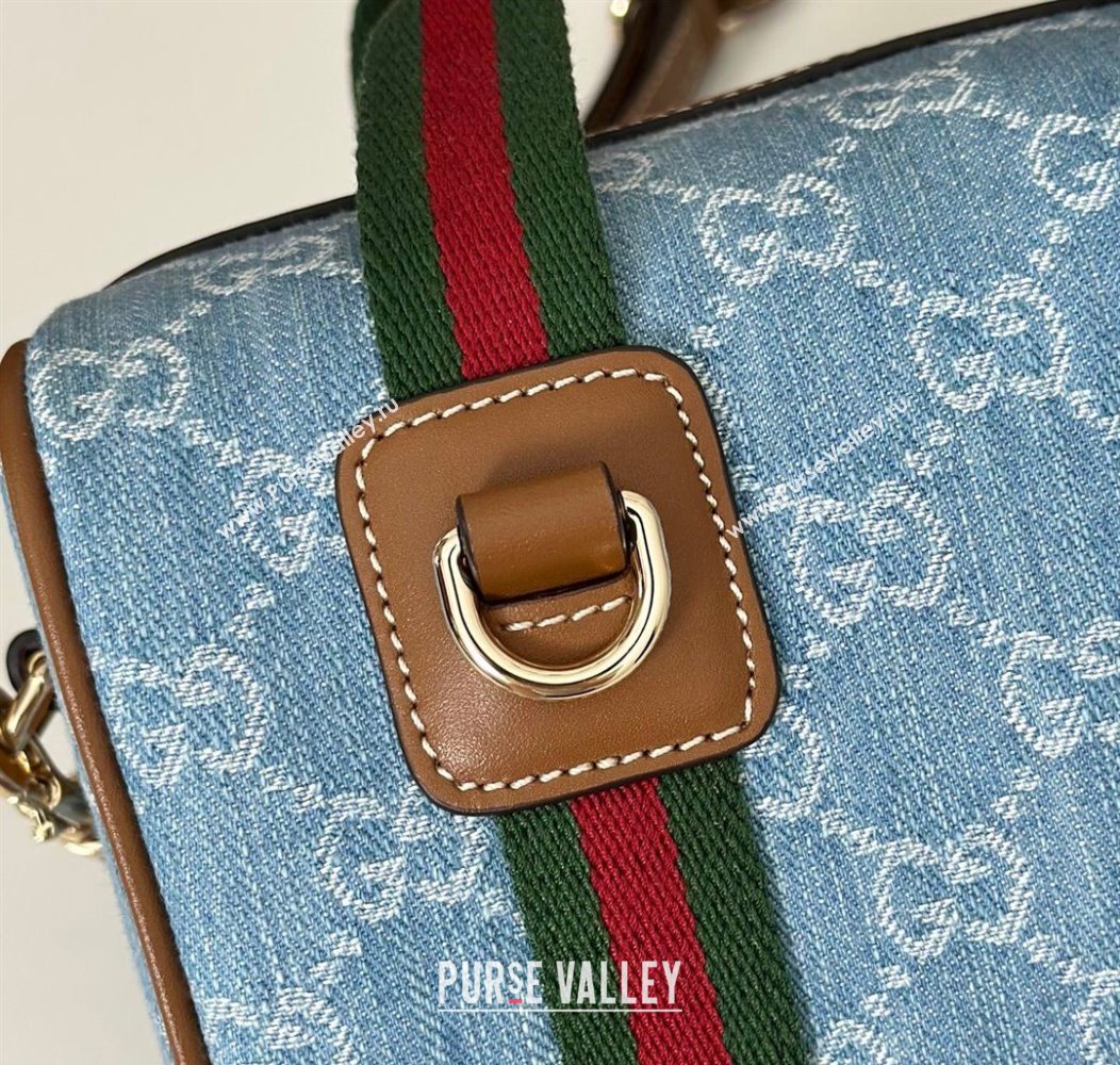 Gucci Mini GG Denim handbag Blue2 2025 859975 (DLH-250930038)