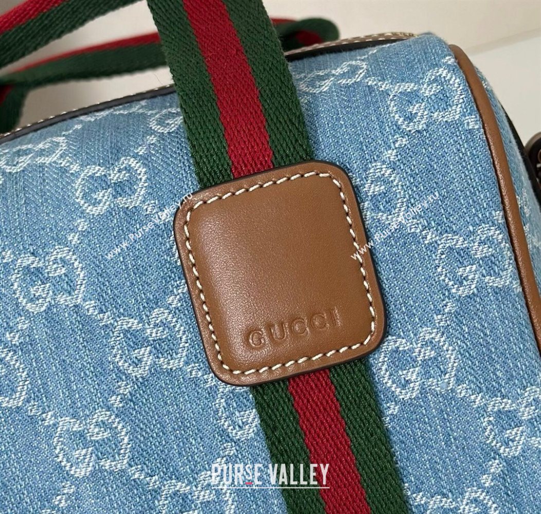 Gucci Mini GG Denim handbag Blue2 2025 859975 (DLH-250930038)