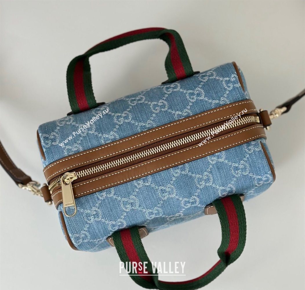 Gucci Mini GG Denim handbag Blue2 2025 859975 (DLH-250930038)