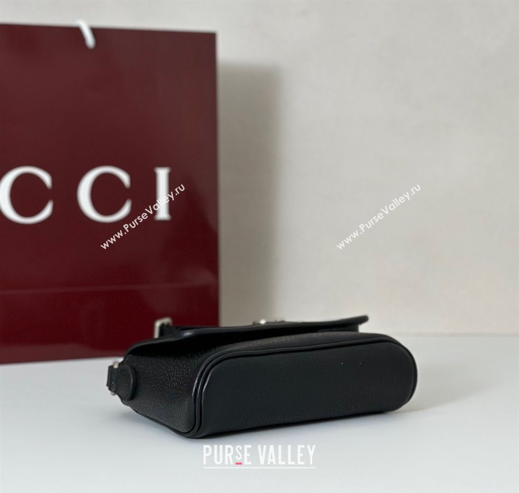 Gucci Ophidia Leather mini bag Black 2025 838599 (DLH-250930071)