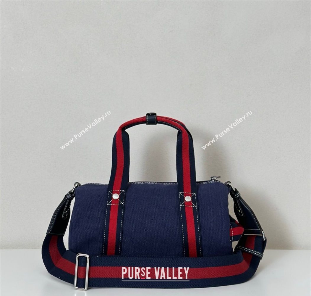 Gucci Small printed canvas duffle bag Dark Blue 2025 816865 (DLH-250930052)