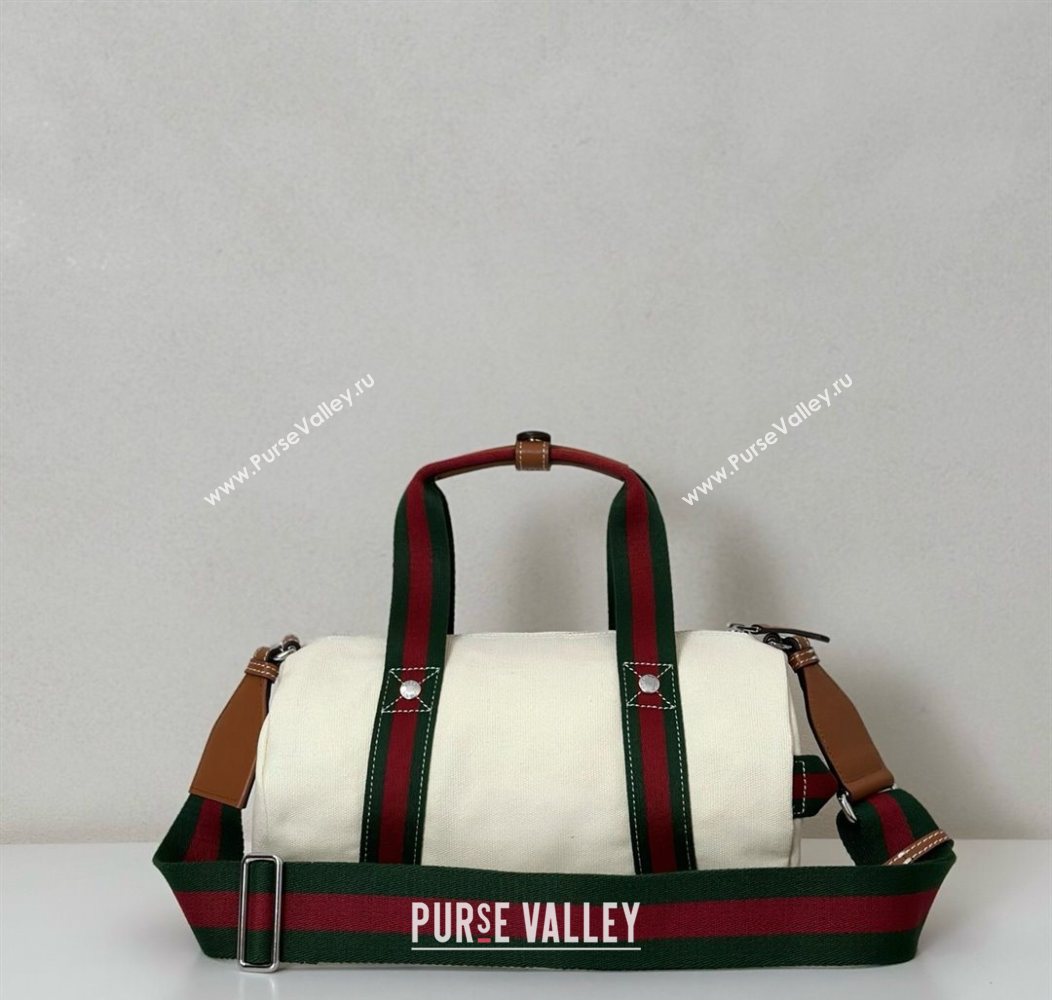 Gucci Small printed canvas duffle bag White 2025 816865 (DLH-250930053)