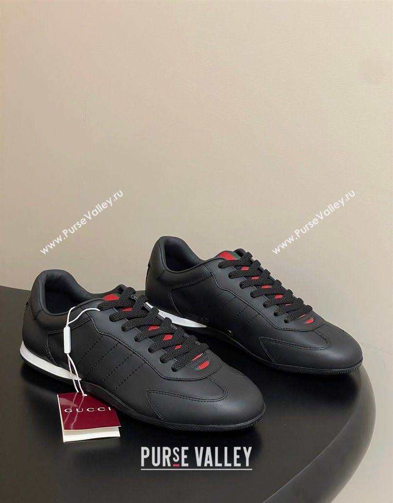 Gucci Calf Leather Sneakers Black 2025 857016 (MD-251021003)