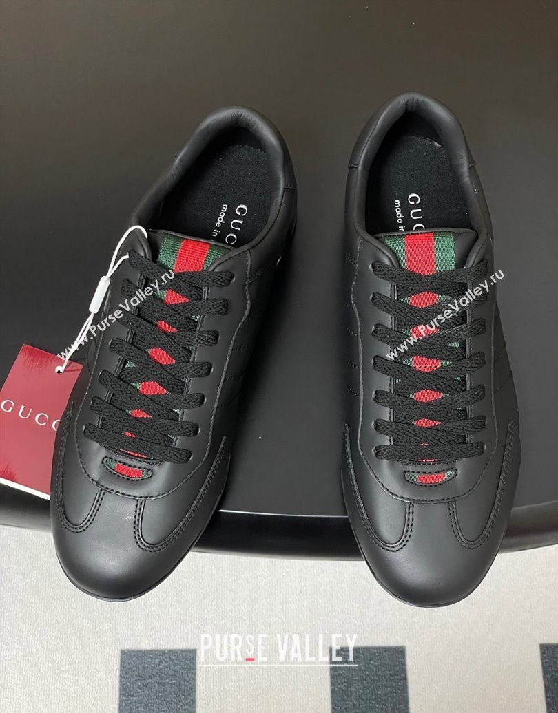 Gucci Calf Leather Sneakers Black 2025 857016 (MD-251021003)