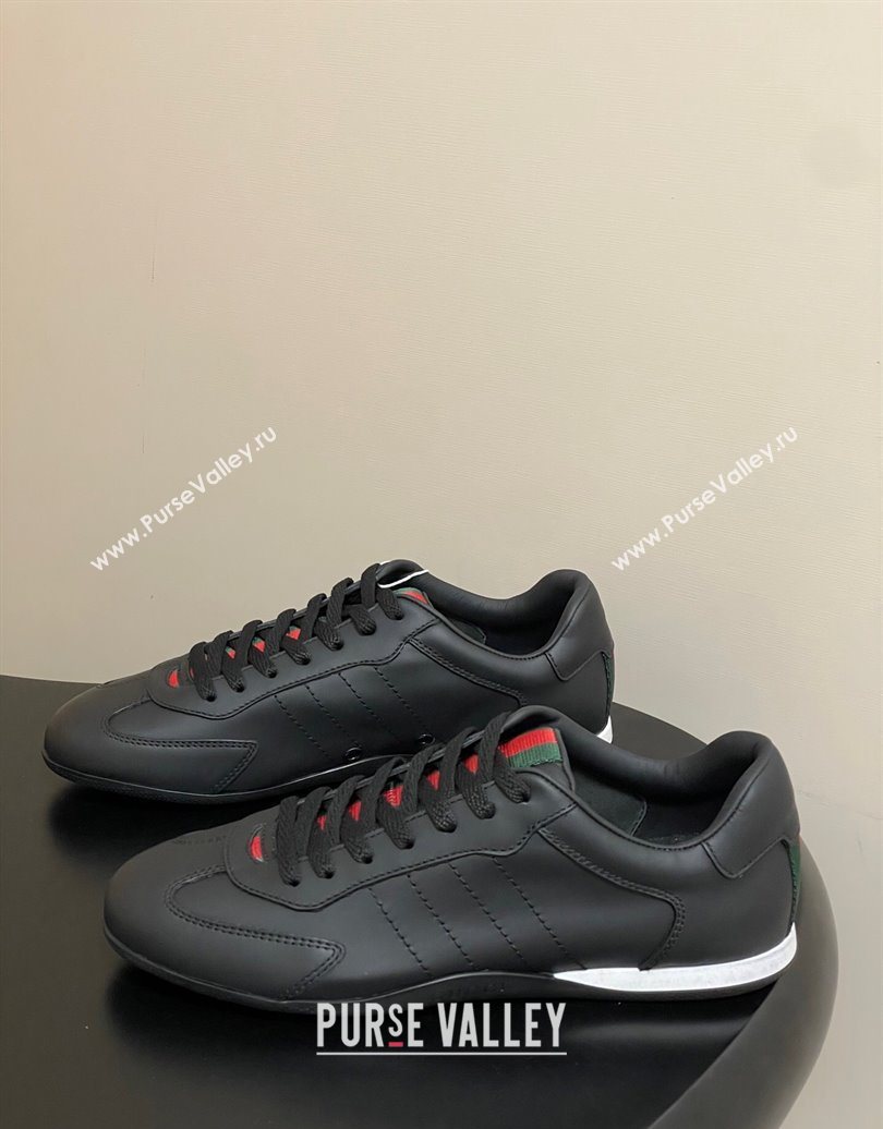 Gucci Calf Leather Sneakers Black 2025 857016 (MD-251021003)