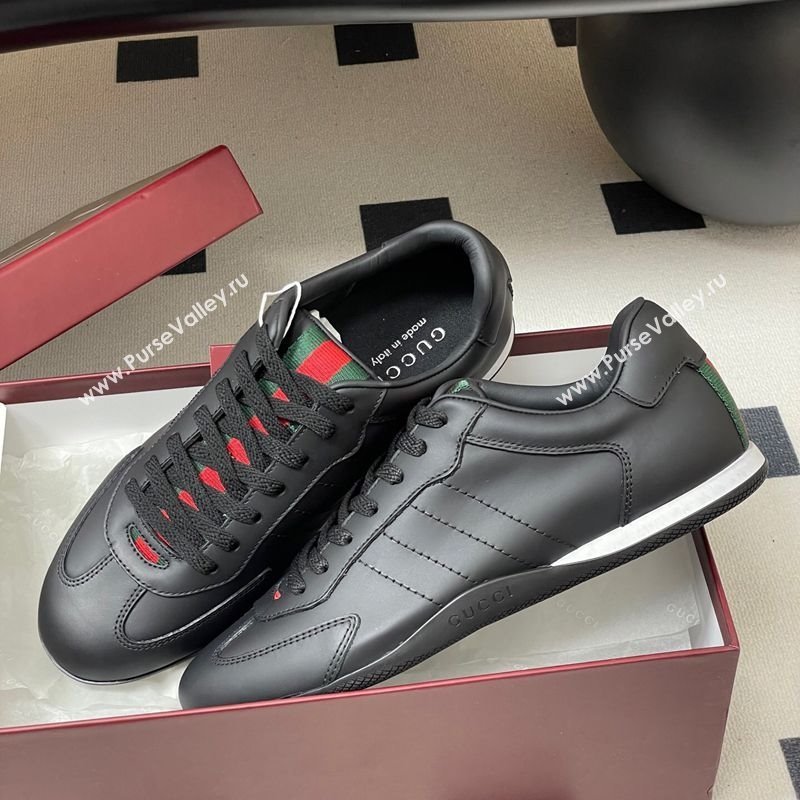 Gucci Calf Leather Sneakers Black 2025 857016 (MD-251021003)