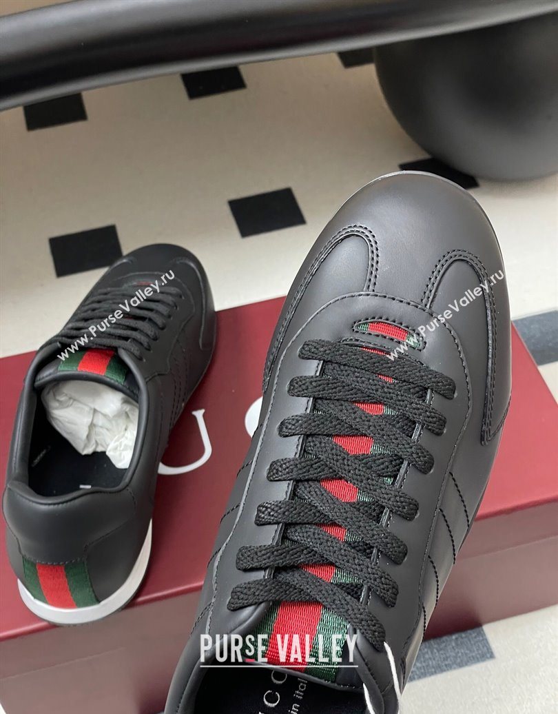 Gucci Calf Leather Sneakers Black 2025 857016 (MD-251021003)