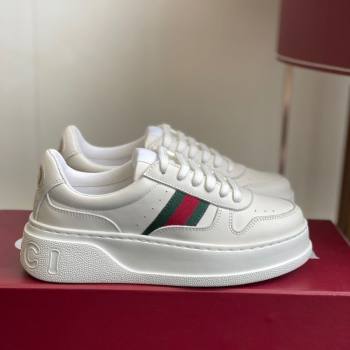 Gucci Chunky Platform Sneakers 5cm in Calf Leather White 2025 848307 (MD-251021013)