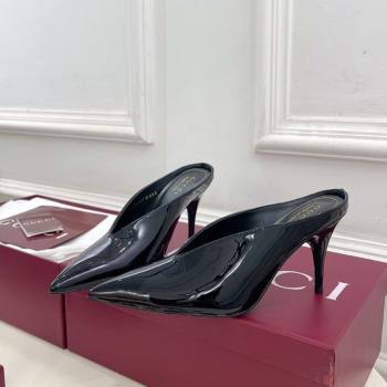 Gucci 97 Heeled Mules 8.5cm in Patent Leather Black 2025 851087 (MD-251021052)