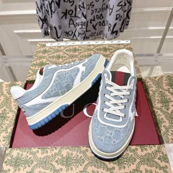 Gucci Re-Web Sneakers in GG Denim Blue 2025 785452 (MD-251021020)
