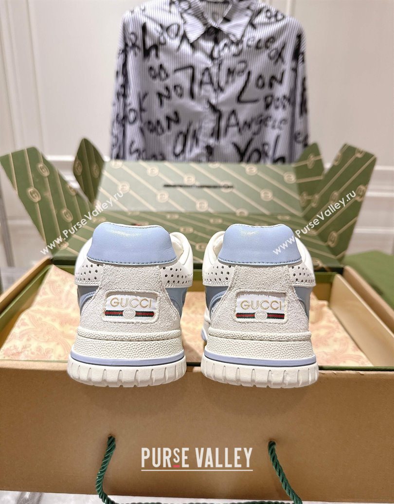 Gucci Re-Web Sneakers in GG Canvas and Leather Purple 2025 785452 (MD-251021024)