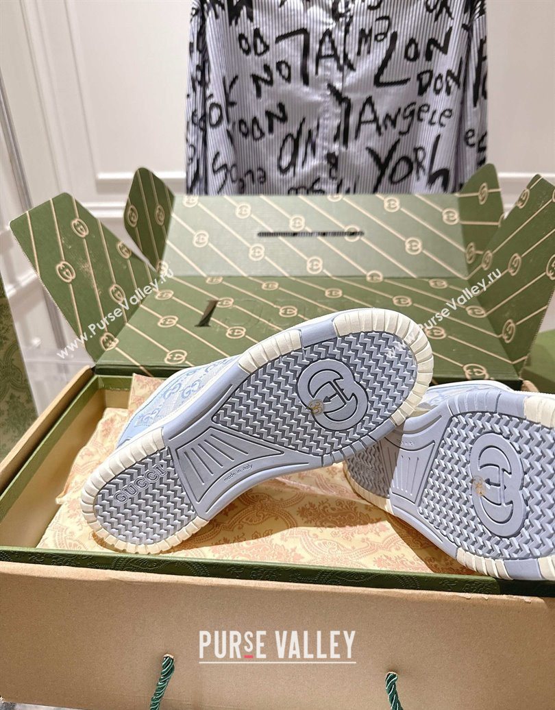 Gucci Re-Web Sneakers in GG Canvas and Leather Purple 2025 785452 (MD-251021024)