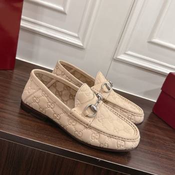 Gucci Gigi Loafers in GG Suede with Horsebit Beige 2025 832633 (MD-251021081)