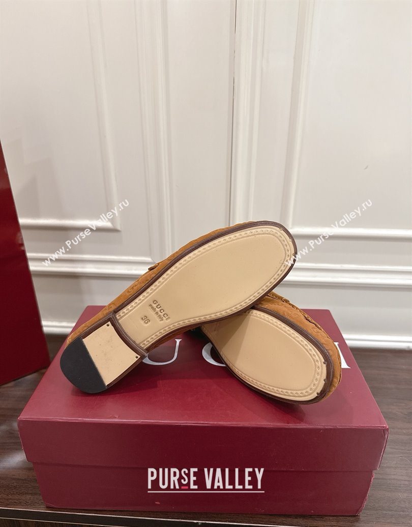 Gucci Gigi Loafers in GG Suede with Horsebit Brown 2025 832633 (MD-251021083)