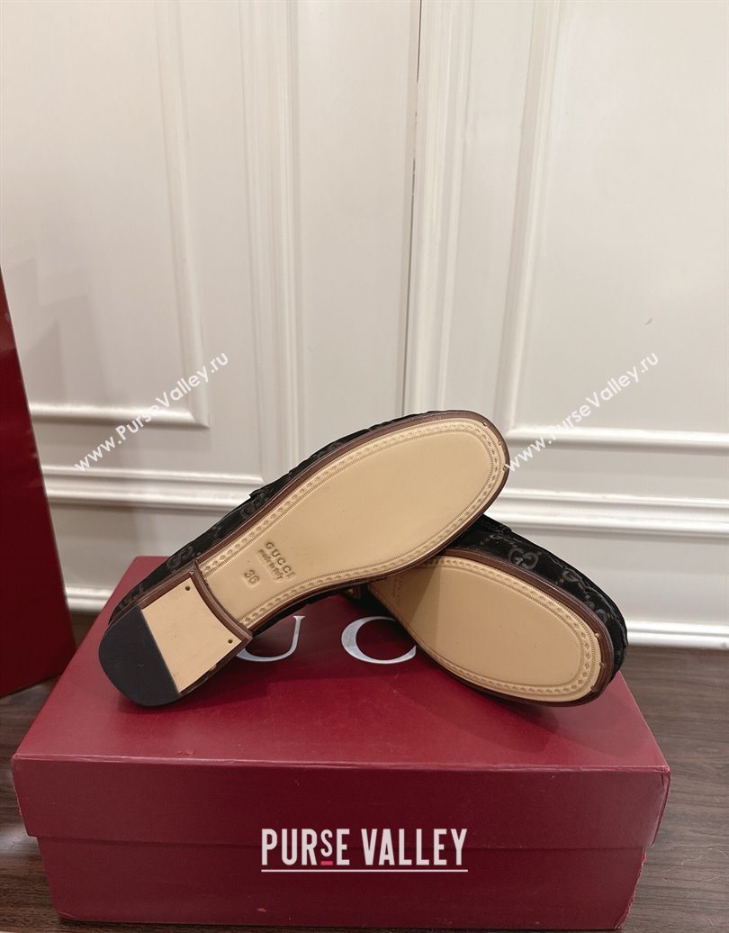 Gucci Gigi Loafers in GG Suede with Horsebit Black 2025 832633 (MD-251021080)