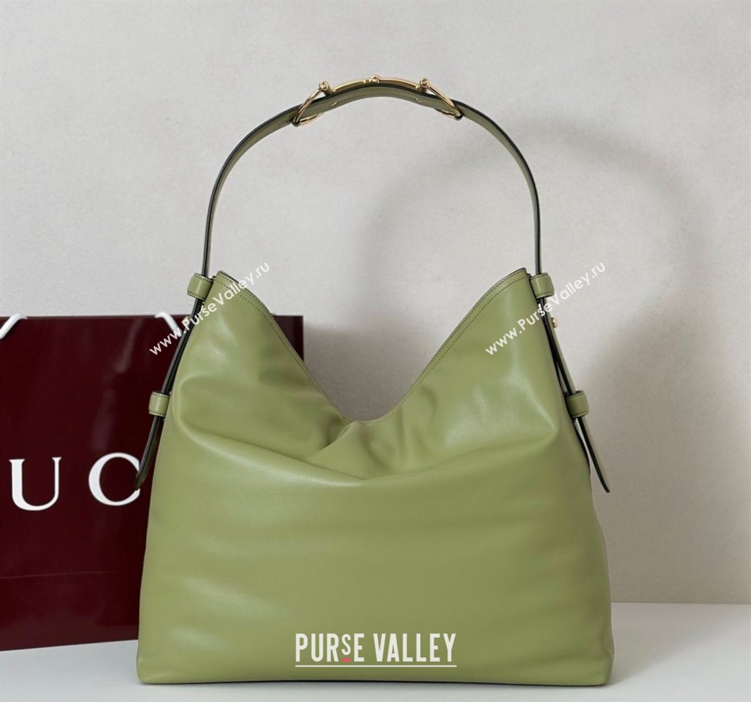 Gucci Beatrix Leather large tote bag Sage Green 2025 850546 (DLH-251124091)
