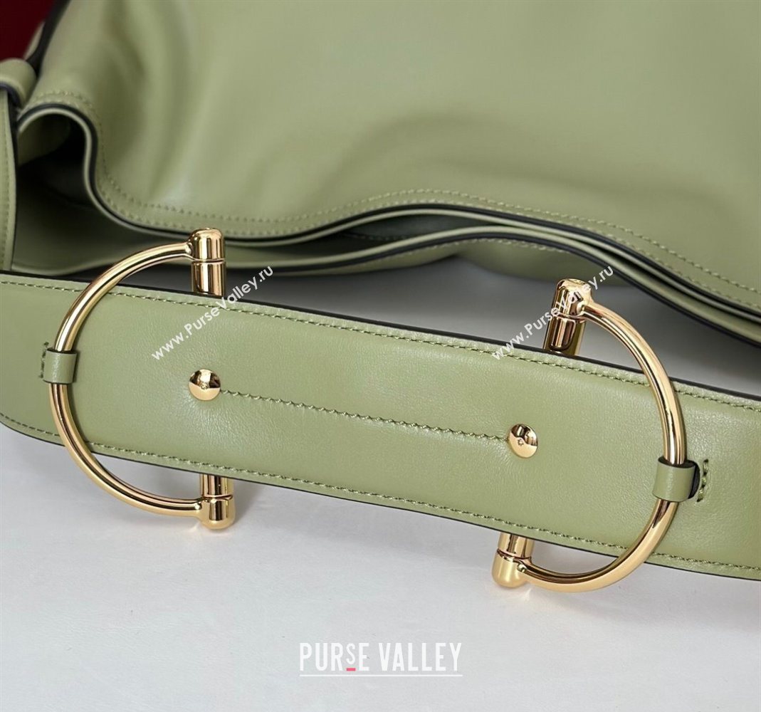 Gucci Beatrix Leather large tote bag Sage Green 2025 850546 (DLH-251124091)