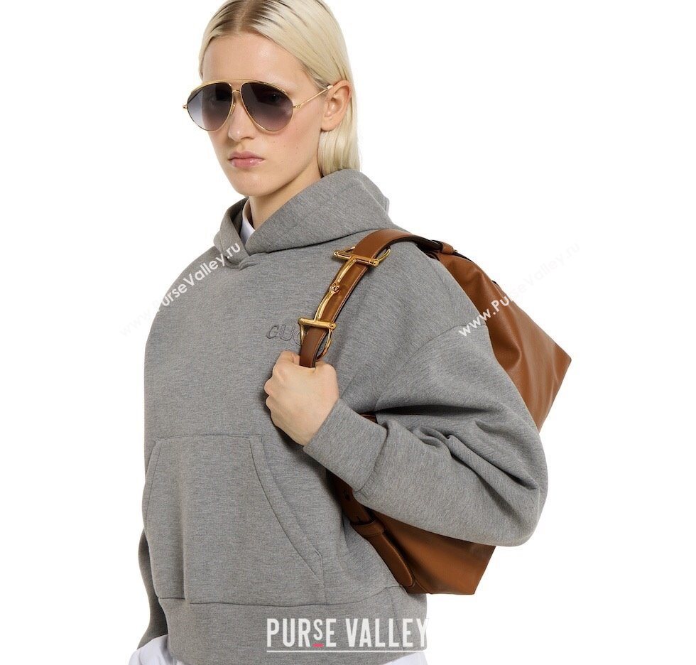 Gucci Beatrix Leather medium tote bag Brown 2025 850926 (DLH-251124096)