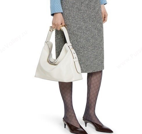 Gucci Beatrix Leather medium tote bag White 2025 850926 (DLH-251124095)