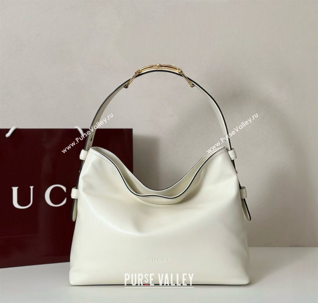 Gucci Beatrix Leather medium tote bag White 2025 850926 (DLH-251124095)