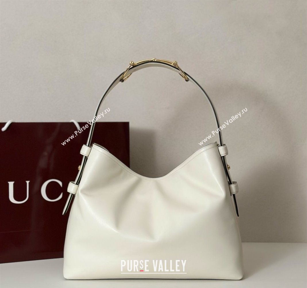 Gucci Beatrix Leather medium tote bag White 2025 850926 (DLH-251124095)
