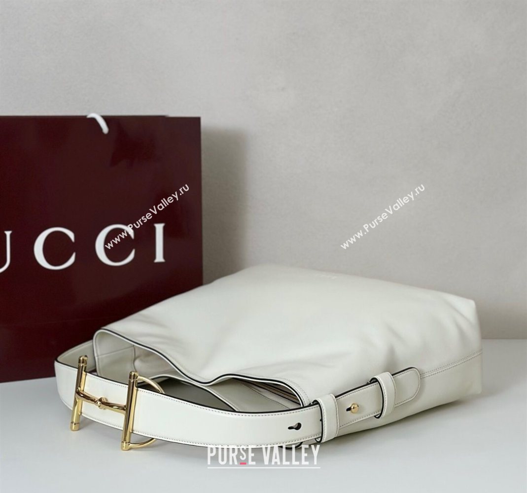 Gucci Beatrix Leather medium tote bag White 2025 850926 (DLH-251124095)