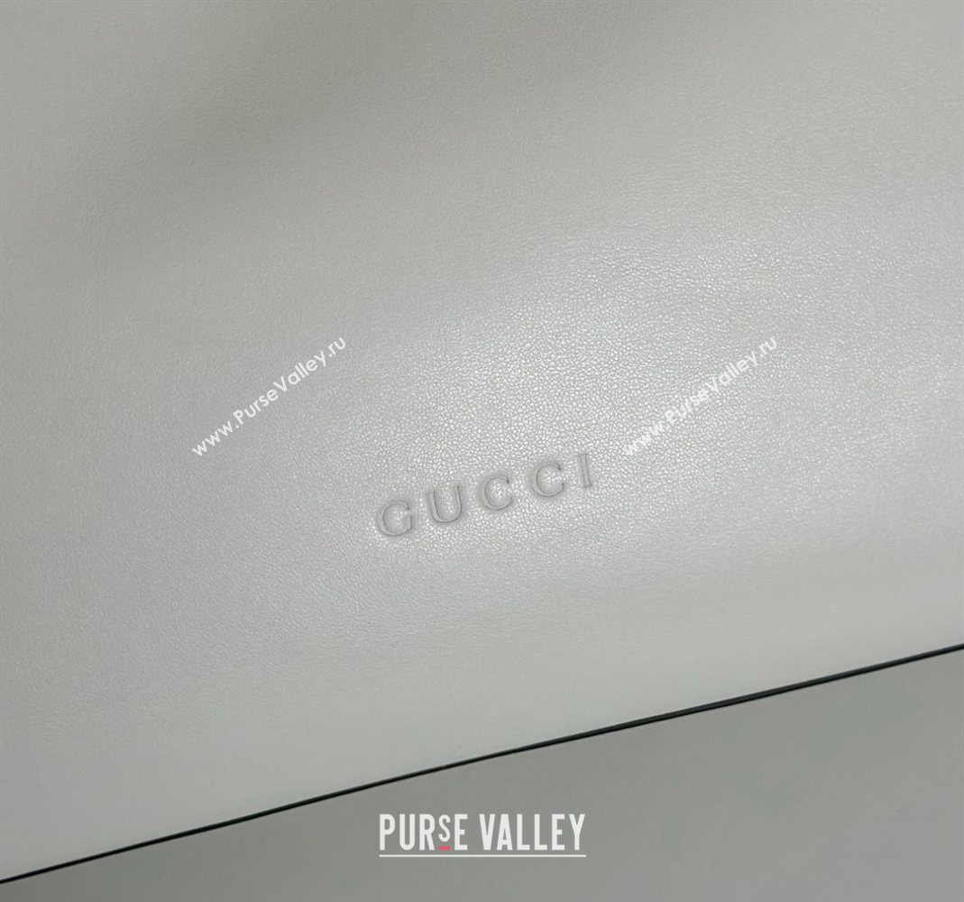 Gucci Beatrix Leather medium tote bag White 2025 850926 (DLH-251124095)