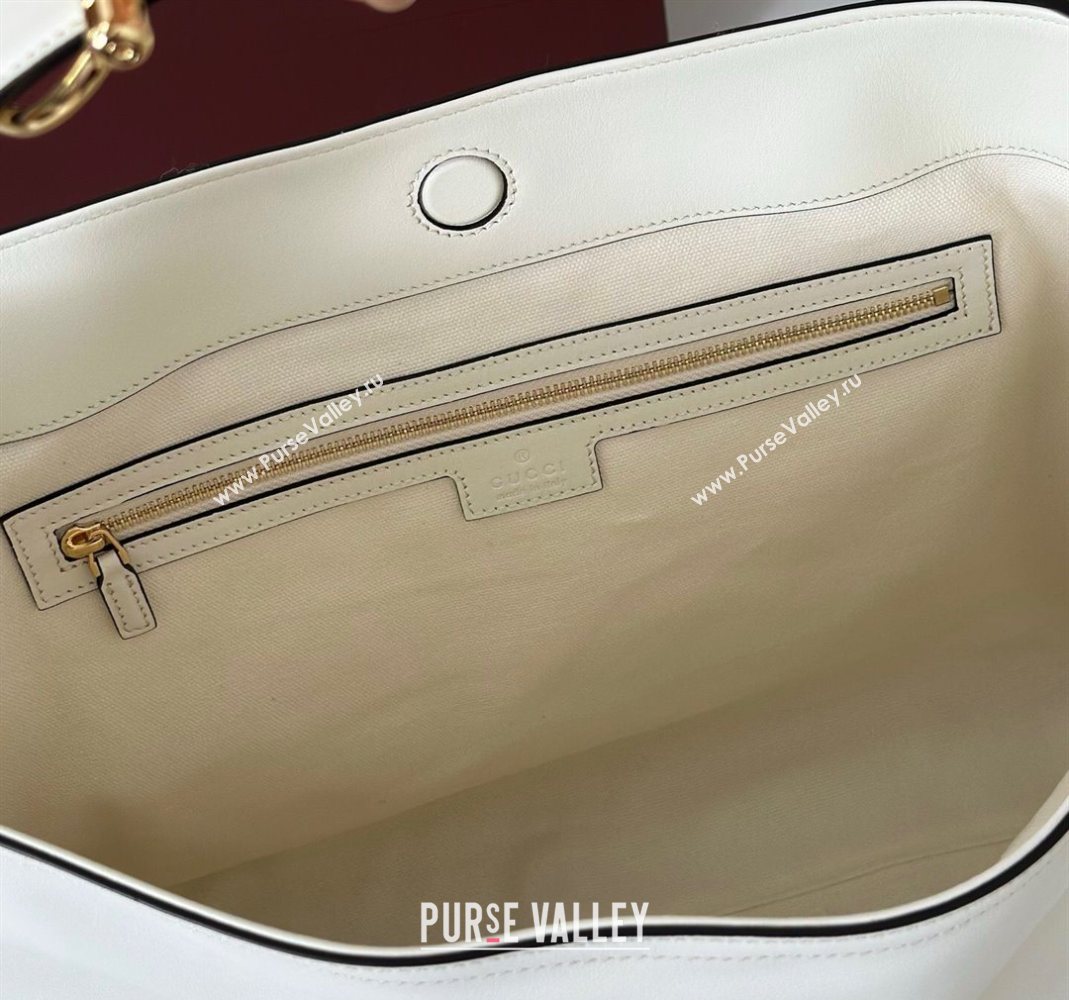 Gucci Beatrix Leather medium tote bag White 2025 850926 (DLH-251124095)