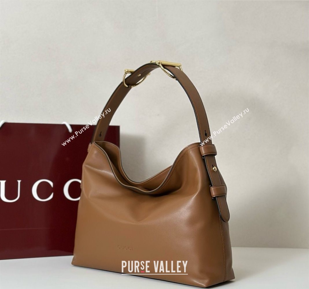 Gucci Beatrix Leather medium tote bag Brown 2025 850926 (DLH-251124096)