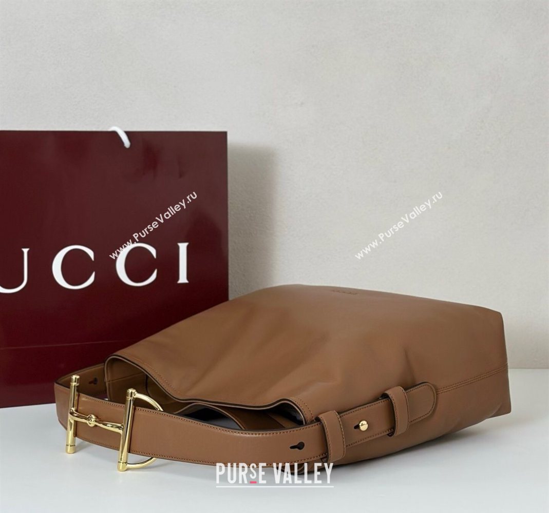 Gucci Beatrix Leather medium tote bag Brown 2025 850926 (DLH-251124096)