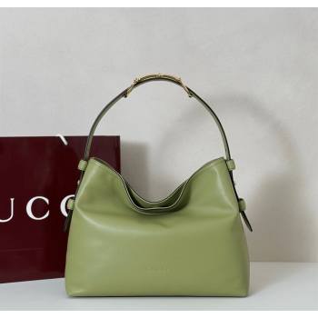 Gucci Beatrix Leather medium tote bag Sage Green 2025 850926 (DLH-251124098)