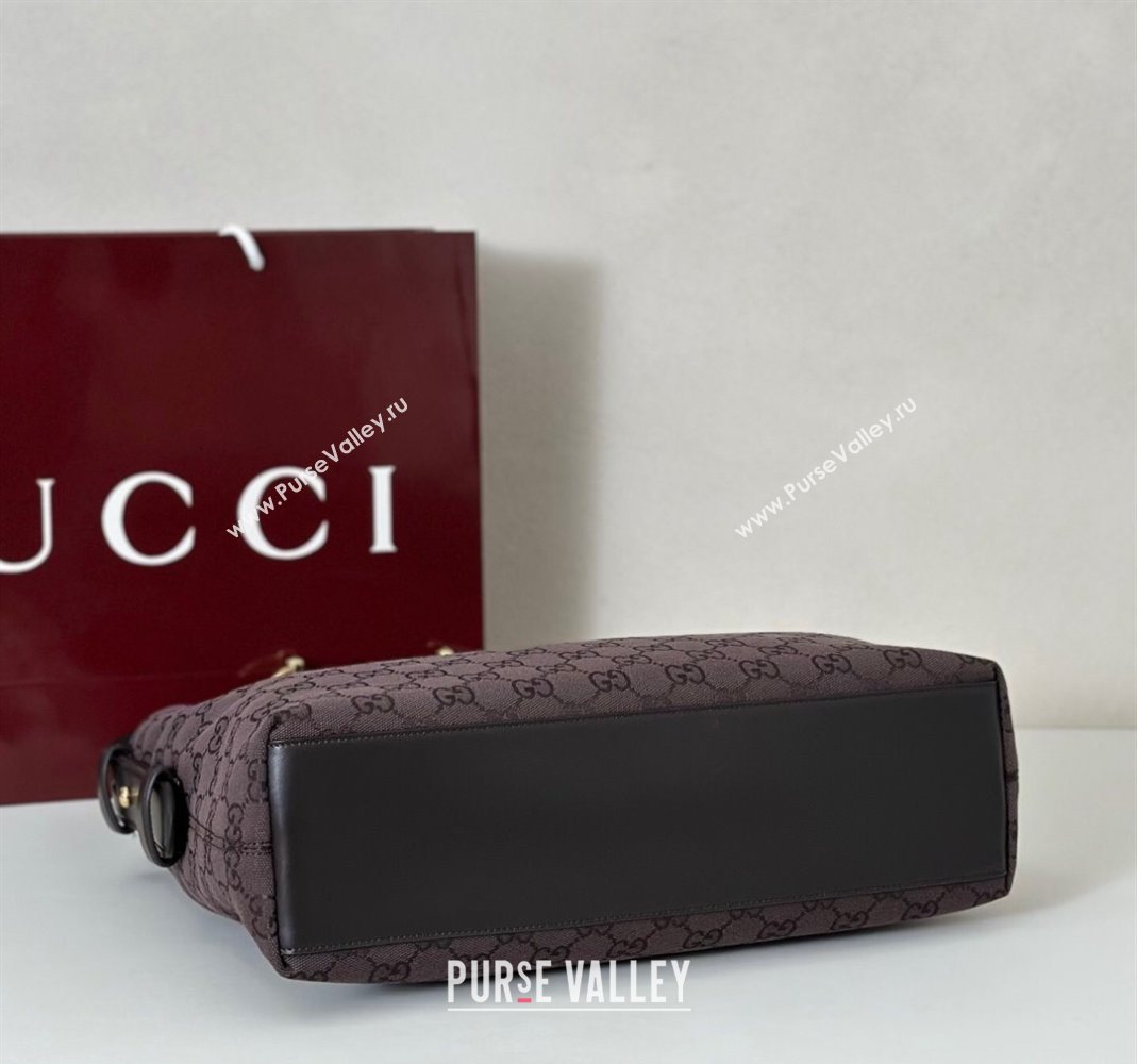 Gucci Beatrix GG Canvas medium tote bag Brown 2025 850926 (DLH-251124100)