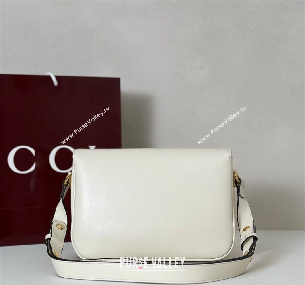 Gucci Horsebit 1955 Aura small shoulder bag in Leather White 2025 847063 (DLH-251124079)