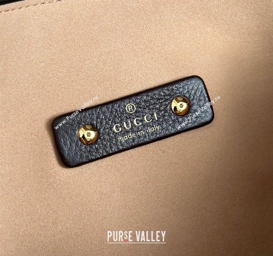 Gucci Softbit Leather Medium Shoulder Bag with Oversized Half Horsebit Dark Brown 2025 837467 (DLH-251124114)