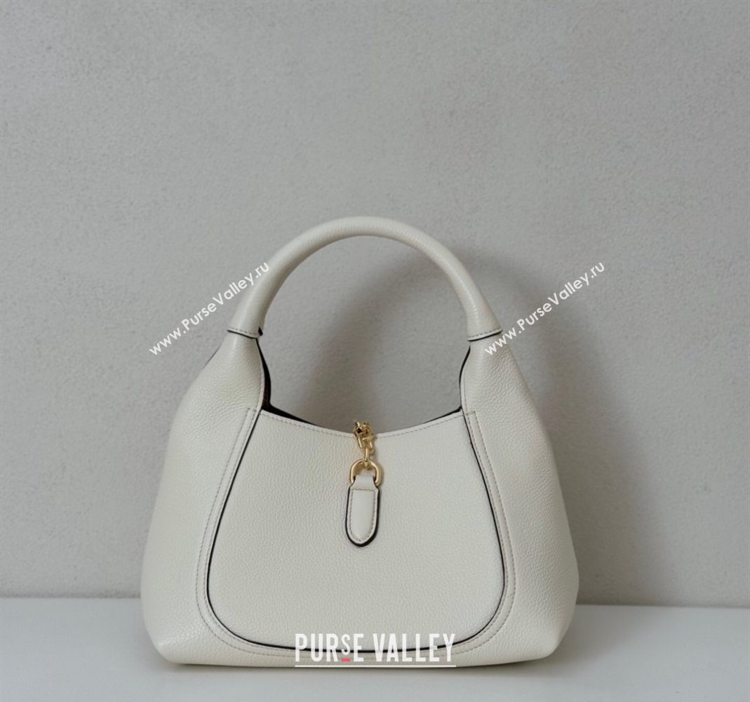 Gucci Softbit Leather Medium Shoulder Bag with Oversized Half Horsebit White 2025 837467 (DLH-251124117)