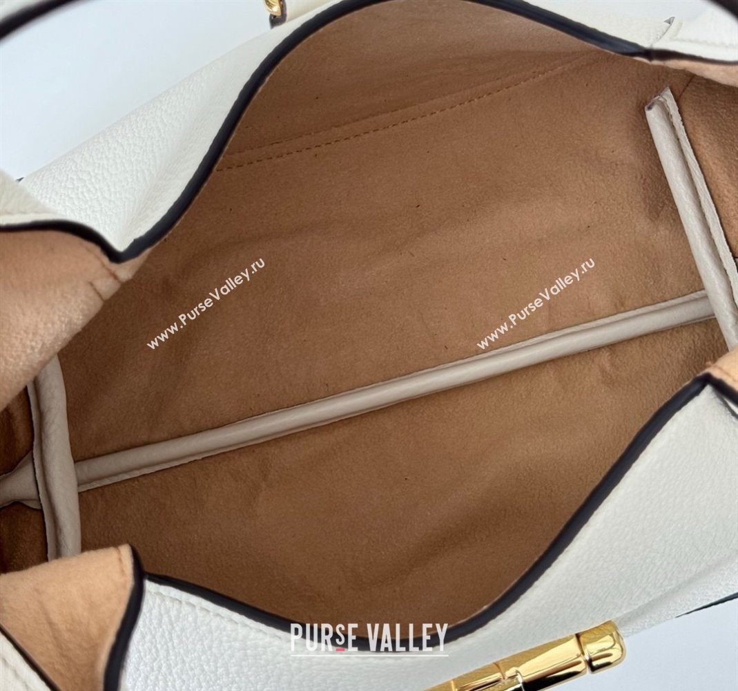 Gucci Softbit Leather Medium Shoulder Bag with Oversized Half Horsebit White 2025 837467 (DLH-251124117)