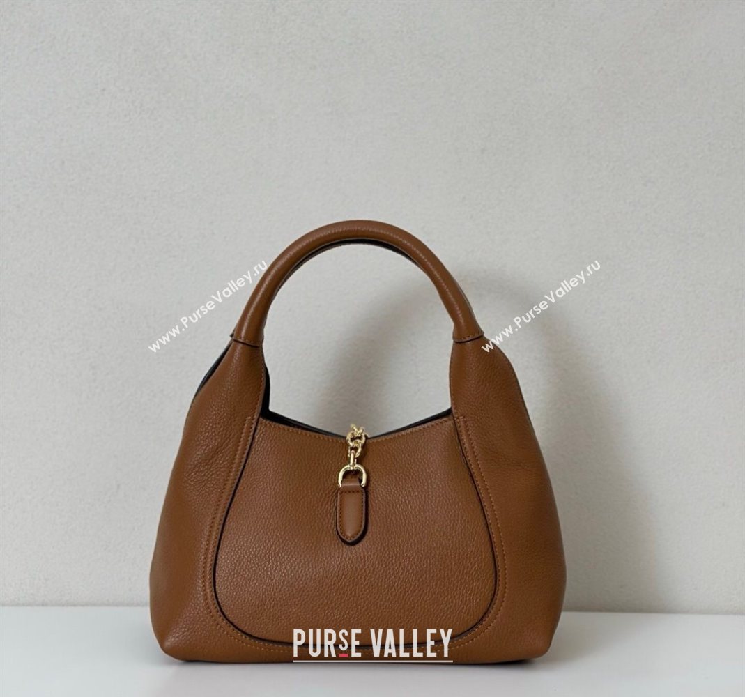 Gucci Softbit Leather Medium Shoulder Bag with Oversized Half Horsebit Brown 2025 837467 (DLH-251124119)