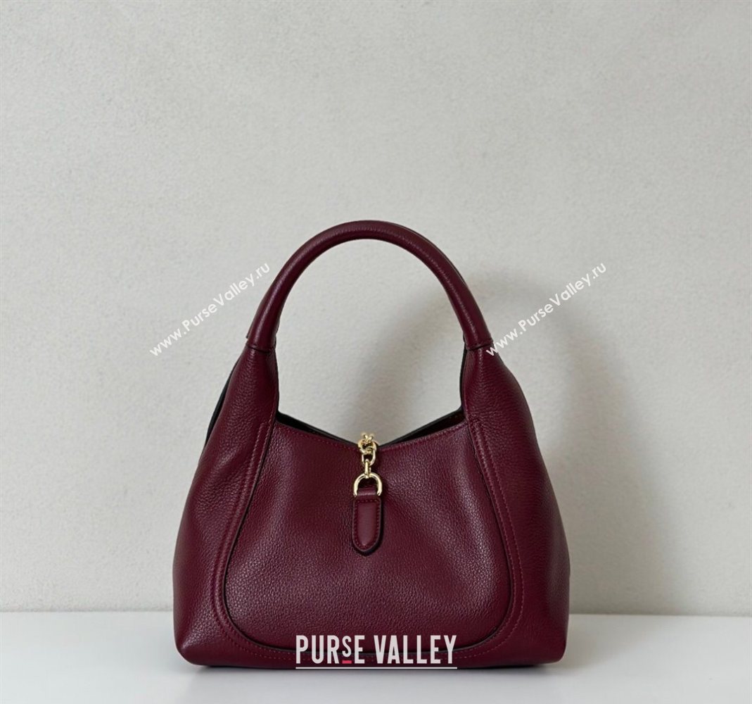 Gucci Softbit Leather Medium Shoulder Bag with Oversized Half Horsebit Ancora Red 2025 837467 (DLH-251124120)