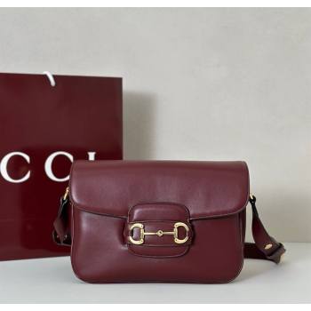 Gucci Horsebit 1955 Aura small shoulder bag in Leather Ancora Red 2025 847063 (DLH-251124081)