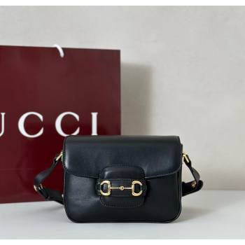 Gucci Horsebit 1955 Aura mini shoulder bag in Leather Black 2025 847064 (DLH-251124125)