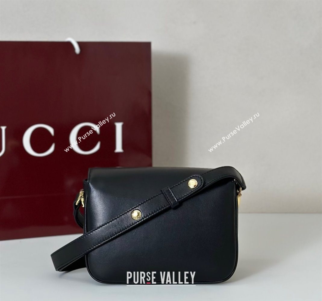 Gucci Horsebit 1955 Aura mini shoulder bag in Leather Black 2025 847064 (DLH-251124125)