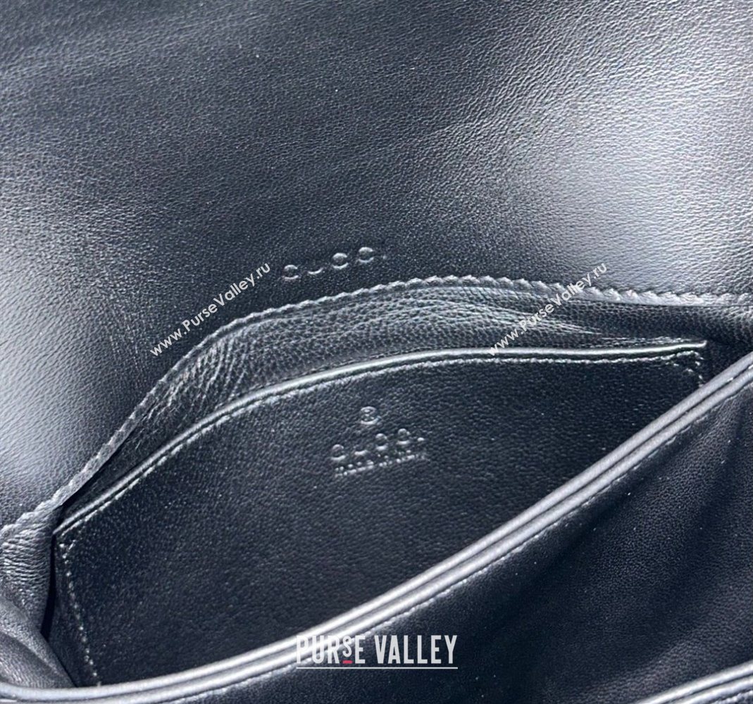 Gucci Horsebit 1955 Aura mini shoulder bag in Leather Black 2025 847064 (DLH-251124125)