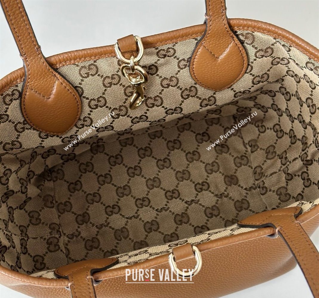 Gucci Totissima small reversible tote bag Brown 2025 ‎839124 (DLH-251124128)