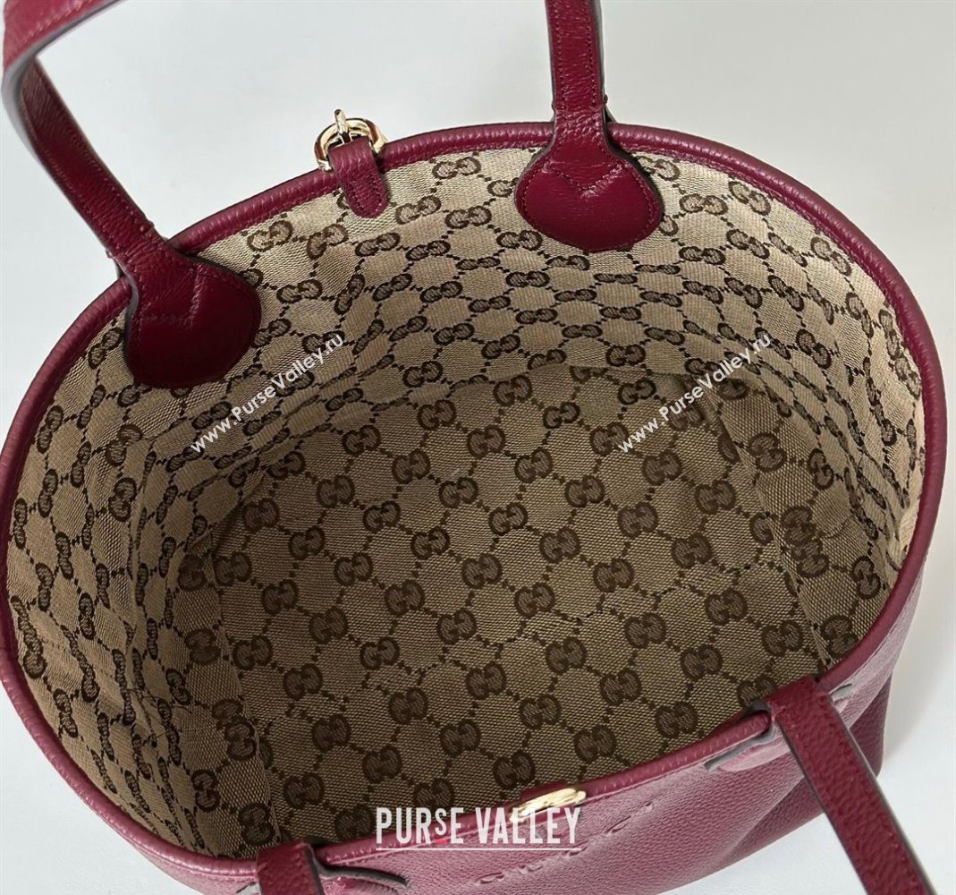 Gucci Totissima small reversible tote bag Ancora Red 2025 ‎839124 (DLH-251124130)